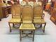 7 Dining Room Chairs Regency Style Beech