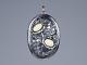 900 Silver Art Nouveau Style Xxl Pendant With Sculpture