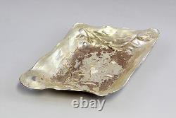 9130085 Silver Art Nouveau Style Diamond Cut Around 1900