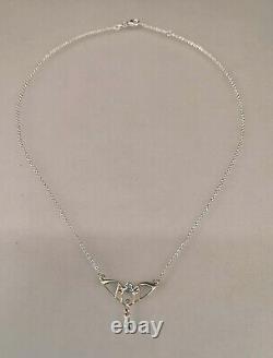 9906052-ds 925er Silver Art Style Necklace New With Beads And Beads