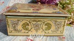 ANTIQUE BOX ice-like Art Nouveau style Mucha around 1900