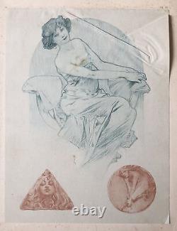 Alphonse Mucha Decorative Documents Plate 15 Art Nouveau Style 1902