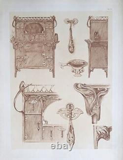 Alphonse Mucha Decorative Documents Plate 64 Art Nouveau Style 1902