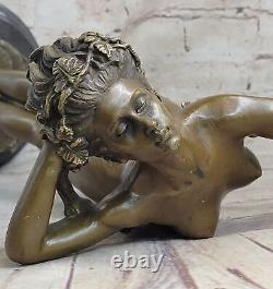 American Style Art Nouveau Bronze Sculpture 'The Nude' by Harriet Frishmuth