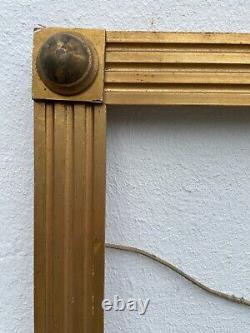 Ancient Style Photo Frame Time / Time / Duration Wood Gold Empire Art Nouveau