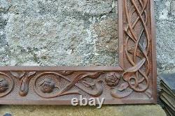 Ancient Wooden Frame Art Style Sculpted New Dimensions 85,5x73,5cm