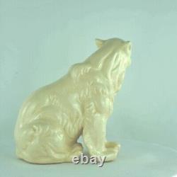 Animal Figurine Bear Statue Art Deco Style Art Nouveau Porcelain