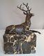 Animal Sculpture Deer Hunting Art Deco Style Art Nouveau Bronze