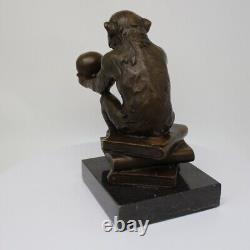 Animal Sculpture Statue in Art Deco Style, Solid Bronze