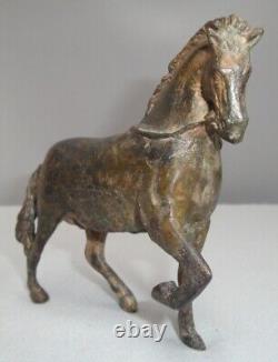 Animalier Horse Sculpture Deco Style Art Nouveau Solid Bronze