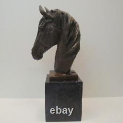 Animalier Horse Sculpture Statue Art Deco Style Art Nouveau Solid Bronze