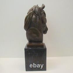 Animalier Horse Sculpture Statue Art Deco Style Art Nouveau Solid Bronze