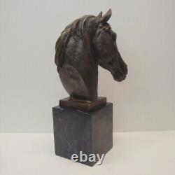 Animalier Horse Sculpture Statue Art Deco Style Art Nouveau Solid Bronze