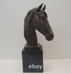 Animalier Horse Sculpture Statue Art Deco Style Art Nouveau Solid Bronze