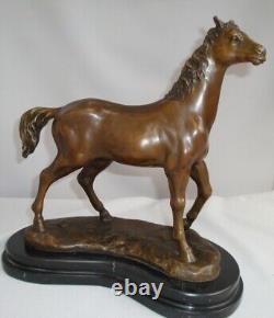 Animalier Horse Statue Sculpture Art Deco Style Art Nouveau Solid Bronze