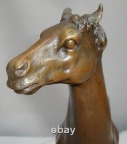 Animalier Horse Statue Sculpture Art Deco Style Art Nouveau Solid Bronze