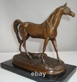 Animalier Style Art Deco Style Art Nouveau Solid Bronze Horse Sculpture Statue