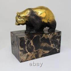 Animalier Style Art Deco Style Art Nouveau Solid Bronze Panda Sculpture Statue