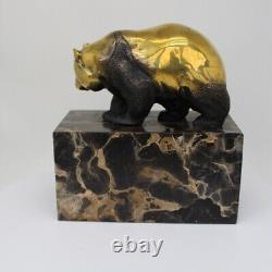 Animalier Style Art Deco Style Art Nouveau Solid Bronze Panda Sculpture Statue