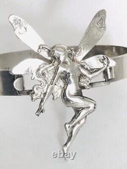 Antique Art Nouveau Style Silver Bracelet
