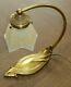 Antique Lampe In Art-nouveau Style In Bronze Signed P. Lucas Superb Tulipe