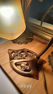 Art Deco/Art Nouveau Style Lamp Signed Vianne