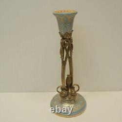 Art Deco and Art Nouveau Style Porcelain Candle Holder