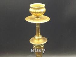 # Art Nouveau Candle Holder Bronze Insect Decor Naturalist Style CAIN