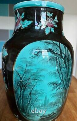 Art Nouveau Lunéville Vase in the style of Keller and Guérin. H 29 cm. Good condition.