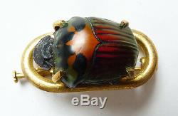 Art Nouveau Pin Beetle Insect Jugendstil Modern Style Scarab Brooch 1900
