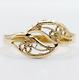 Art Nouveau Style 18k Gold Ring With Finely Filigreed And Coiled Decoration