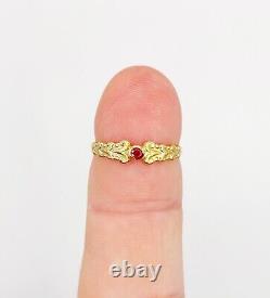 Art Nouveau Style 18k Gold Ring with Ruby in a Finely Crafted Setting
