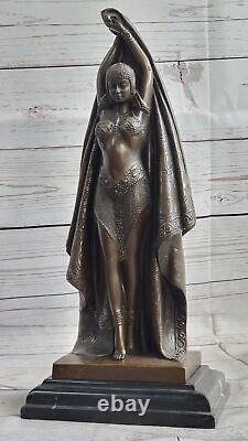 Art Nouveau Style Bronze Cast After Demetre Chiparus 'Ramese's Entertainer'