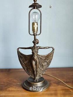 Art Nouveau Style Bronze Pose Lamp