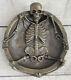 Art Nouveau Style Bronze Skull Figurine Vintage Ashtray In Love Opener