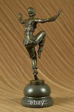 Art Nouveau Style Font Made Gypsy Dancer Bronze Superb Masterpiece Statuette