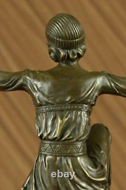 Art Nouveau Style Font Made Gypsy Dancer Bronze Superb Masterpiece Statuette