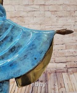 Art Nouveau Style Jullet Erte Fonte Runaway Fashion Bronze Sculpture Statue