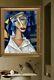 Art Nouveau Style Portrait Kandinsky Style. Acrylic Cardboard. 70 X 100 Cm