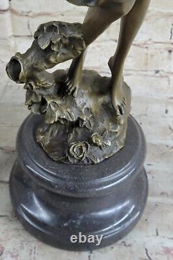 Art Nouveau Style Signed Bronze Gypsy Dancer Statue Figurine Wax Sculpture