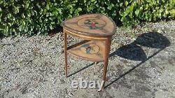 Art Nouveau Style Tripod Table Marked In Wood
