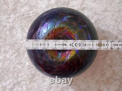 Art Nouveau Style Vintage Iridescent Lustre Handmade Glass Vase