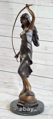 Art Style New Moreau Rare Pendulum Sculpture Bronze Statue Dore Clock