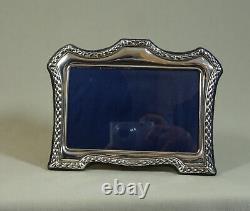 Beautiful 925 Silver Photo Frame, Art Nouveau Style English Work, Rc Goldsmith