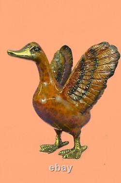 Beautiful Art Nouveau Style Bronze Swan/Duck 22.9cm High Sculpture Figurine Deal