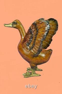 Beautiful Art Nouveau Style Bronze Swan/Duck 22.9cm High Sculpture Figurine Deal