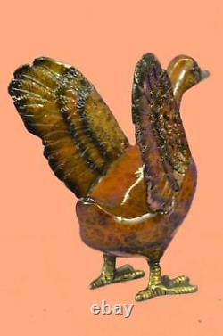 Beautiful Art Nouveau Style Bronze Swan/Duck 22.9cm High Sculpture Figurine Deal