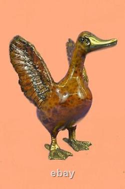 Beautiful Art Nouveau Style Bronze Swan/Duck 22.9cm High Sculpture Figurine Deal