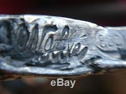Belt Buckle, Koi, 800 Silver, Art Nouveau. Signed, Identify