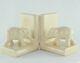 Bookends Figurine Elephants Animalier Style Art Deco Style Art Nouveau Porcelain